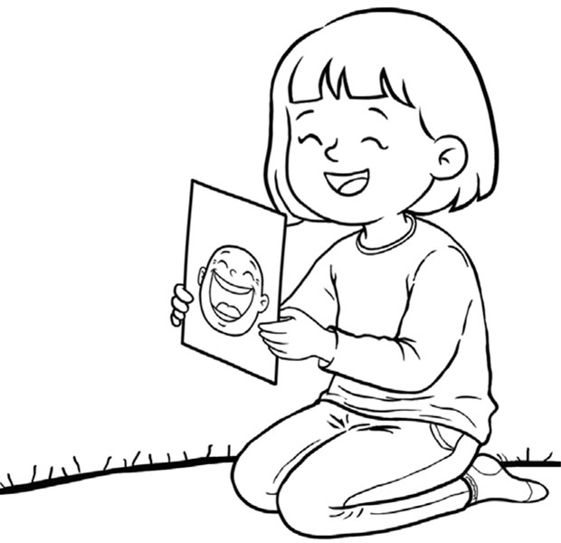 How does the child in the picture feel?