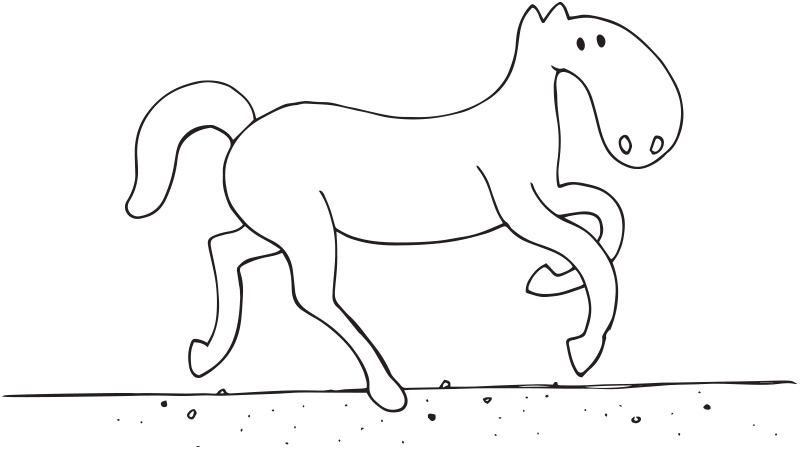 Horse in motion